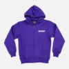 Adwysd Always Up Purple Zip Up Hoodie