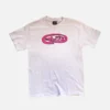 Adwysd Pink Oval T-Shirt White