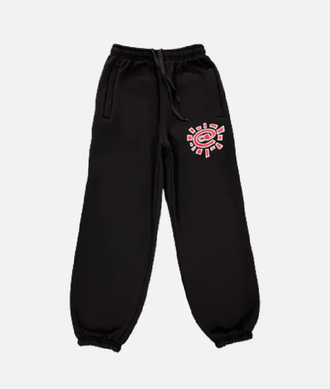 Adwysd Relaxed Joggers Black Red