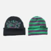 Adwysd Reversible Cuff Beanie Purple Green