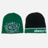 Adwysd Reversible No Cuff Beanie Green