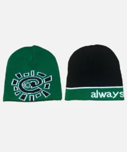 Adwysd Reversible No Cuff Beanie Green