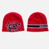 Adwysd Reversible No Cuff Beanie Red